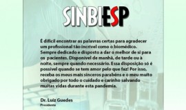 1º de maio: Presidente do SINBIESP felicita os profissionais biomédicos