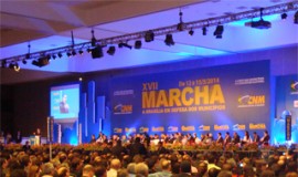 Biomédicos participam da XVII Marcha a Brasília em Defesa dos Municípios